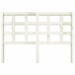 VidaXL Tête de lit Blanc 140,5x4x100 cm Bois massif de pin -Têtes et pieds de lit Soldes image 3 817886