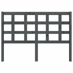 VidaXL Tête de lit Gris 140,5x4x100 cm Bois massif de pin -Têtes et pieds de lit Soldes image 3 817887