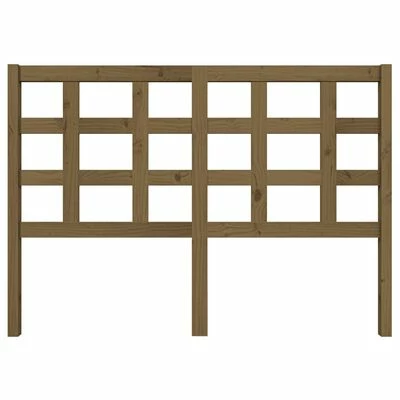 VidaXL Tête de lit Marron miel 140,5x4x100 cm Bois massif de pin 5 VidaXL Tête de lit Marron miel 140,5x4x100 cm Bois massif de pin – Image 3