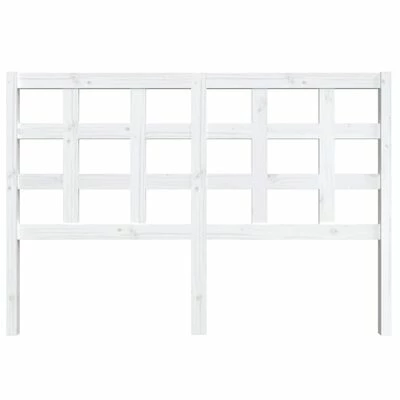 VidaXL Tête de lit Blanc 145,5x4x100 cm Bois massif de pin 5 VidaXL Tête de lit Blanc 145,5x4x100 cm Bois massif de pin – Image 3