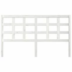VidaXL Tête de lit Blanc 165,5x4x100 cm Bois massif de pin -Têtes et pieds de lit Soldes image 3 817901