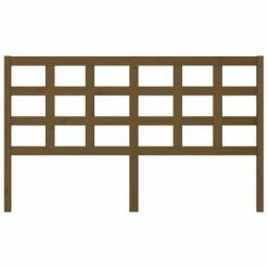 VidaXL Tête de lit Marron miel 165,5x4x100 cm Bois massif de pin -Têtes et pieds de lit Soldes image 3 817903