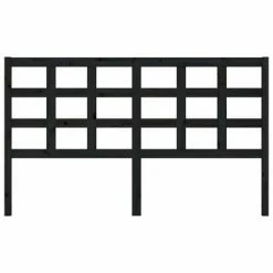 VidaXL Tête de lit Noir 165,5x4x100 cm Bois massif de pin 10 VidaXL Tête de lit Noir 165,5x4x100 cm Bois massif de pin -Têtes et pieds de lit Soldes image 3 817904