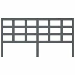 VidaXL Tête de lit Gris 185,5x4x100 cm Bois massif de pin 10 VidaXL Tête de lit Gris 185,5x4x100 cm Bois massif de pin -Têtes et pieds de lit Soldes image 3 817907