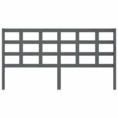 VidaXL Tête de lit Gris 185,5x4x100 cm Bois massif de pin 5 VidaXL Tête de lit Gris 185,5x4x100 cm Bois massif de pin – Image 3