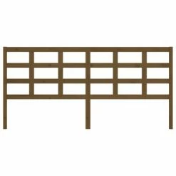 VidaXL Tête de lit Marron miel 205,5x4x100 cm Bois massif de pin -Têtes et pieds de lit Soldes image 3 817913