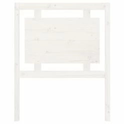 VidaXL Tête de lit Blanc 80,5x4x100 cm Bois massif de pin -Têtes et pieds de lit Soldes image 3 817916