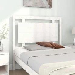 VidaXL Tête de lit Blanc 105,5x4x100 cm Bois massif de pin 10 VidaXL Tête de lit Blanc 105,5x4x100 cm Bois massif de pin -Têtes et pieds de lit Soldes image 3 817926
