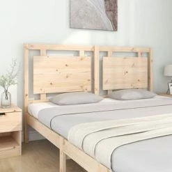 VidaXL Tête de lit 165,5x4x100 cm Bois massif de pin -Têtes et pieds de lit Soldes image 3 817950