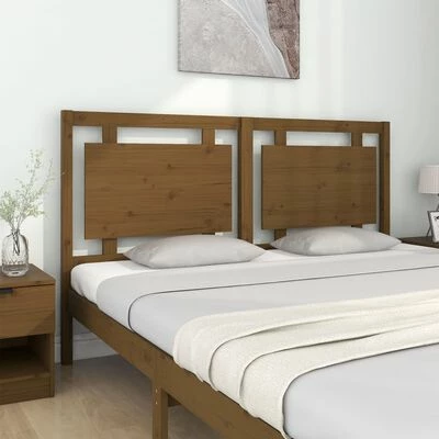 VidaXL Tête de lit Marron miel 165,5x4x100 cm Bois massif de pin 5 VidaXL Tête de lit Marron miel 165,5x4x100 cm Bois massif de pin – Image 3