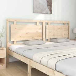 VidaXL Tête de lit 205,5x4x100 cm Bois massif de pin -Têtes et pieds de lit Soldes image 3 817960