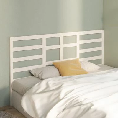 VidaXL Tête de lit Blanc 186x4x104 cm Bois massif de pin 5 VidaXL Tête de lit Blanc 186x4x104 cm Bois massif de pin – Image 3