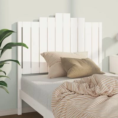 VidaXL Tête de lit Blanc 106x4x110 cm Bois massif de pin 5 VidaXL Tête de lit Blanc 106x4x110 cm Bois massif de pin – Image 3
