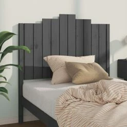VidaXL Tête de lit Gris 106x4x110 cm Bois massif de pin -Têtes et pieds de lit Soldes image 3 818457