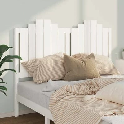 VidaXL Tête de lit Blanc 146x4x110 cm Bois massif de pin 5 VidaXL Tête de lit Blanc 146x4x110 cm Bois massif de pin – Image 3