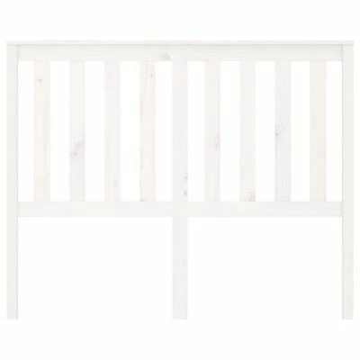VidaXL Tête de lit Blanc 126x6x101 cm Bois massif de pin 5 VidaXL Tête de lit Blanc 126x6x101 cm Bois massif de pin – Image 3