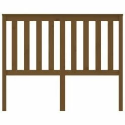VidaXL Tête de lit Marron miel 126x6x101 cm Bois massif de pin -Têtes et pieds de lit Soldes image 3 818513
