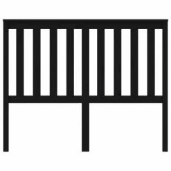 VidaXL Tête de lit Noir 141x6x101 cm Bois massif de pin -Têtes et pieds de lit Soldes image 3 818519