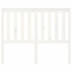 VidaXL Tête de lit Blanc 146x6x101 cm Bois massif de pin -Têtes et pieds de lit Soldes image 3 818521