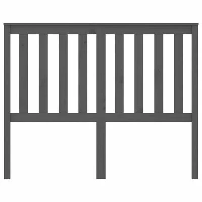 VidaXL Tête de lit Gris 146x6x101 cm Bois massif de pin 5 VidaXL Tête de lit Gris 146x6x101 cm Bois massif de pin – Image 3