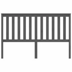 VidaXL Tête de lit Gris 166x6x101 cm Bois massif de pin -Têtes et pieds de lit Soldes image 3 818532