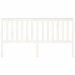 VidaXL Tête de lit Blanc 186x6x101 cm Bois massif de pin -Têtes et pieds de lit Soldes image 3 818536