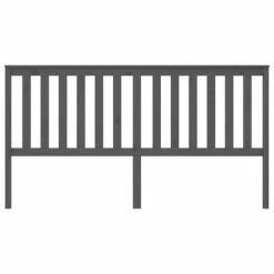 VidaXL Tête de lit Gris 186x6x101 cm Bois massif de pin -Têtes et pieds de lit Soldes image 3 818537