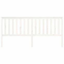 VidaXL Tête de lit Blanc 206x6x101 cm Bois massif de pin -Têtes et pieds de lit Soldes image 3 818541