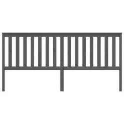 VidaXL Tête de lit Gris 206x6x101 cm Bois massif de pin -Têtes et pieds de lit Soldes image 3 818542