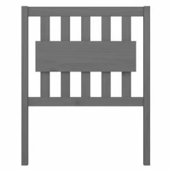 VidaXL Tête de lit Gris 80,5x4x100 cm Bois massif de pin -Têtes et pieds de lit Soldes image 3 818547