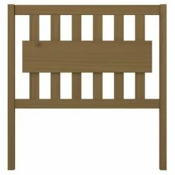 VidaXL Tête de lit Marron miel 95,5x4x100 cm Bois massif de pin -Têtes et pieds de lit Soldes image 3 818553
