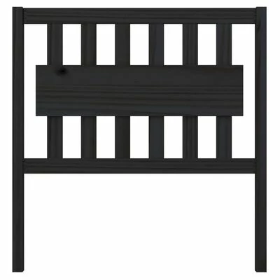 VidaXL Tête de lit Noir 95,5x4x100 cm Bois massif de pin 5 VidaXL Tête de lit Noir 95,5x4x100 cm Bois massif de pin – Image 3