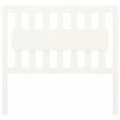 VidaXL Tête de lit Blanc 105,5x4x100 cm Bois massif de pin -Têtes et pieds de lit Soldes image 3 818556