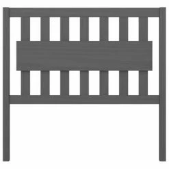 VidaXL Tête de lit Gris 105,5x4x100 cm Bois massif de pin -Têtes et pieds de lit Soldes image 3 818557