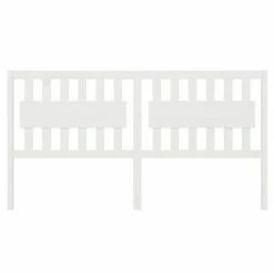 VidaXL Tête de lit Blanc 125,5x4x100 cm Bois massif de pin -Têtes et pieds de lit Soldes image 3 818561