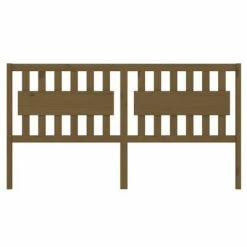 VidaXL Tête de lit Marron miel 125,5x4x100 cm Bois massif de pin -Têtes et pieds de lit Soldes image 3 818563