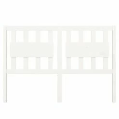 VidaXL Tête de lit Blanc 140,5x4x100 cm Bois massif de pin -Têtes et pieds de lit Soldes image 3 818566