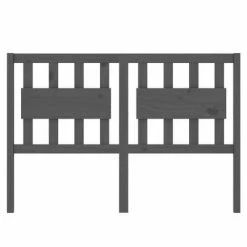 VidaXL Tête de lit Gris 140,5x4x100 cm Bois massif de pin -Têtes et pieds de lit Soldes image 3 818567