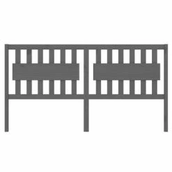 VidaXL Tête de lit Gris 145,5x4x100 cm Bois massif de pin -Têtes et pieds de lit Soldes image 3 818572