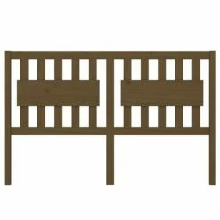 VidaXL Tête de lit Marron miel 155,5x4x100 cm Bois massif de pin -Têtes et pieds de lit Soldes image 3 818578