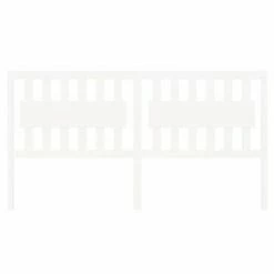 VidaXL Tête de lit Blanc 185,5x4x100 cm Bois massif de pin -Têtes et pieds de lit Soldes image 3 818586