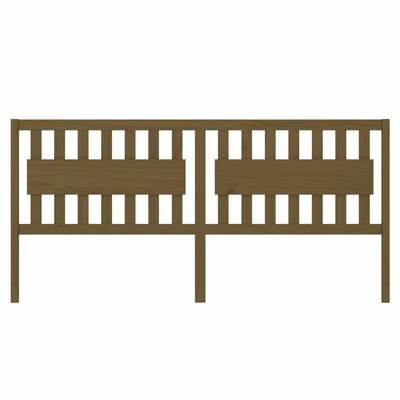 VidaXL Tête de lit Marron miel 205,5x4x100 cm Bois massif de pin 5 VidaXL Tête de lit Marron miel 205,5x4x100 cm Bois massif de pin – Image 3