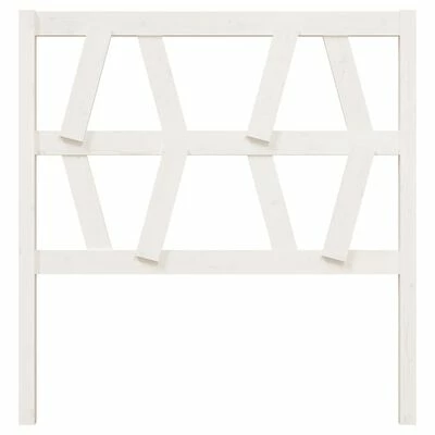 VidaXL Tête de lit Blanc 81x4x100 cm Bois massif de pin 5 VidaXL Tête de lit Blanc 81x4x100 cm Bois massif de pin – Image 3