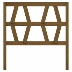 VidaXL Tête de lit Marron miel 96x4x100 cm Bois massif de pin -Têtes et pieds de lit Soldes image 3 818603