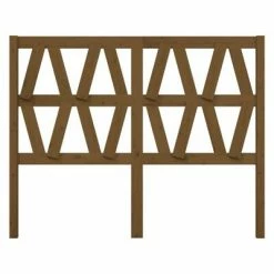 VidaXL Tête de lit Marron miel 126x4x100 cm Bois massif de pin 10 VidaXL Tête de lit Marron miel 126x4x100 cm Bois massif de pin -Têtes et pieds de lit Soldes image 3 818613