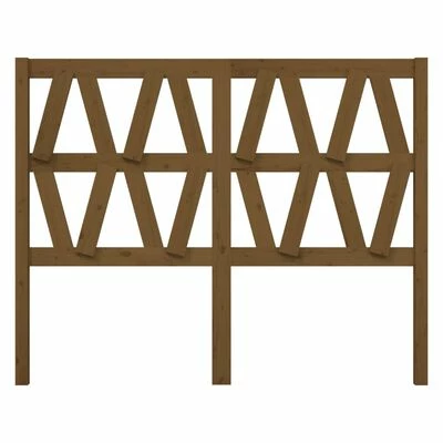 VidaXL Tête de lit Marron miel 126x4x100 cm Bois massif de pin 5 VidaXL Tête de lit Marron miel 126x4x100 cm Bois massif de pin – Image 3