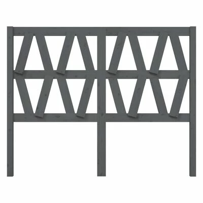 VidaXL Tête de lit Gris 141x4x100 cm Bois massif de pin 5 VidaXL Tête de lit Gris 141x4x100 cm Bois massif de pin – Image 3