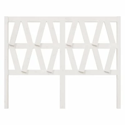 VidaXL Tête de lit Blanc 146x4x100 cm Bois massif de pin 5 VidaXL Tête de lit Blanc 146x4x100 cm Bois massif de pin – Image 3