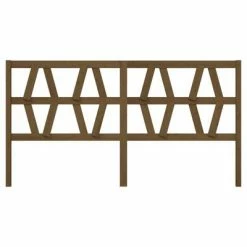 VidaXL Tête de lit Marron miel 186x4x100 cm Bois massif de pin -Têtes et pieds de lit Soldes image 3 818638