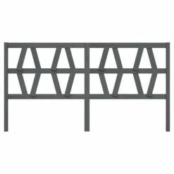 VidaXL Tête de lit Gris 206x4x100 cm Bois massif de pin 10 VidaXL Tête de lit Gris 206x4x100 cm Bois massif de pin -Têtes et pieds de lit Soldes image 3 818642